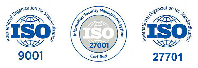 ISO 9001 - ISO 27001 - ISO 27701