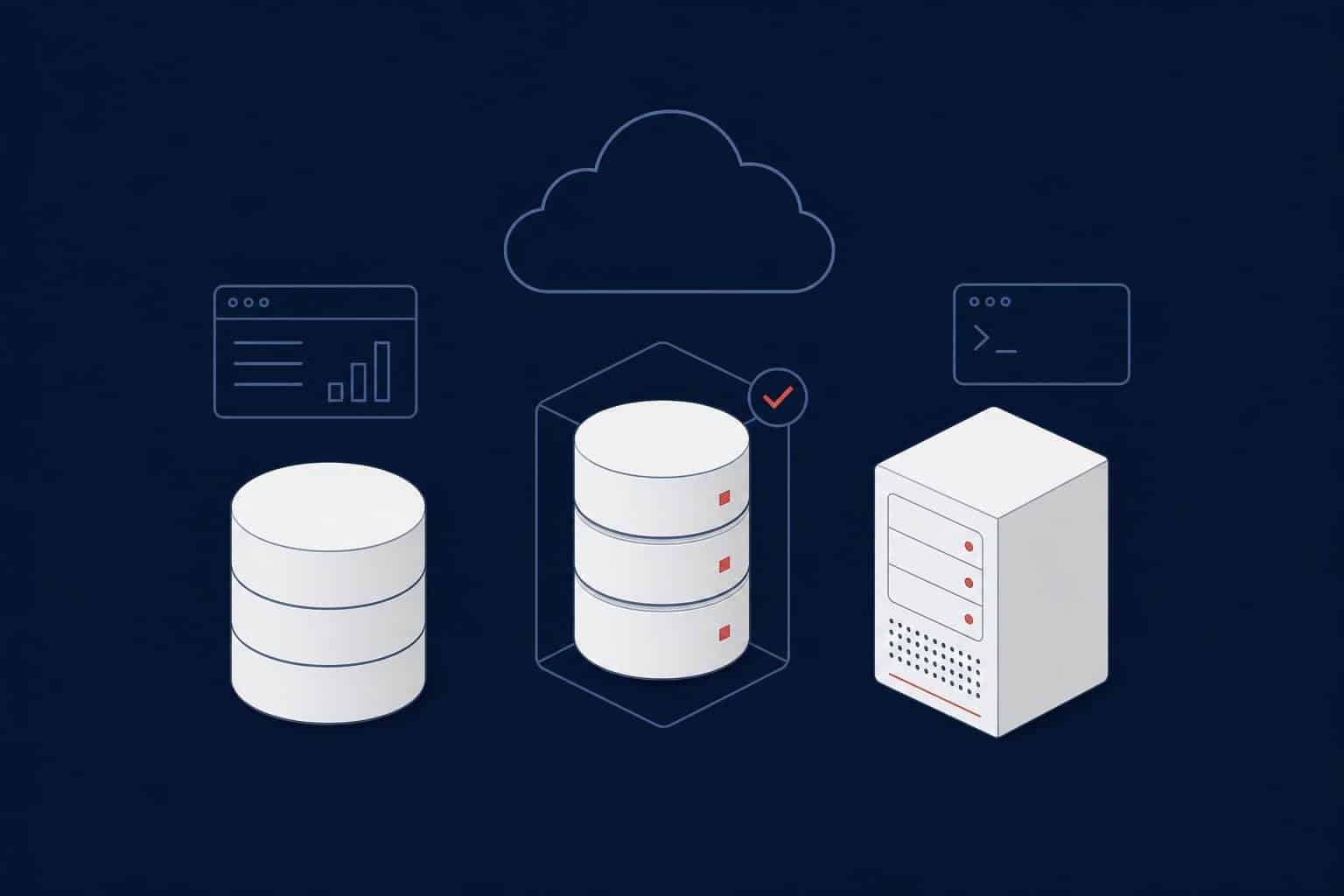 Three Azure SQL deployment options: Azure SQL Database, Azure SQL Managed Instance and SQL Server on an Azure virtual machine