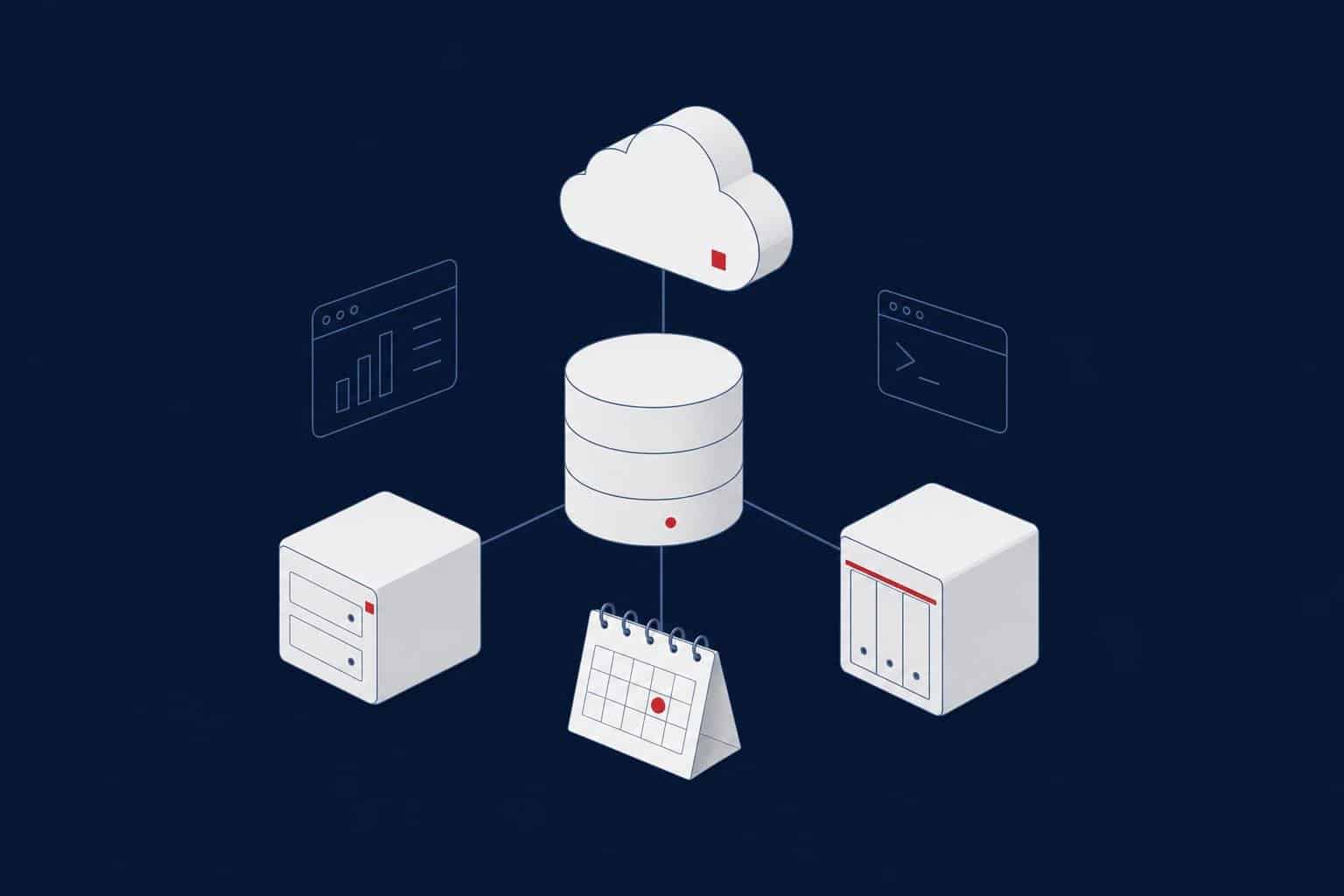 SQL Server backup plan with scheduled backups copied to on-site, off-site and cloud storage