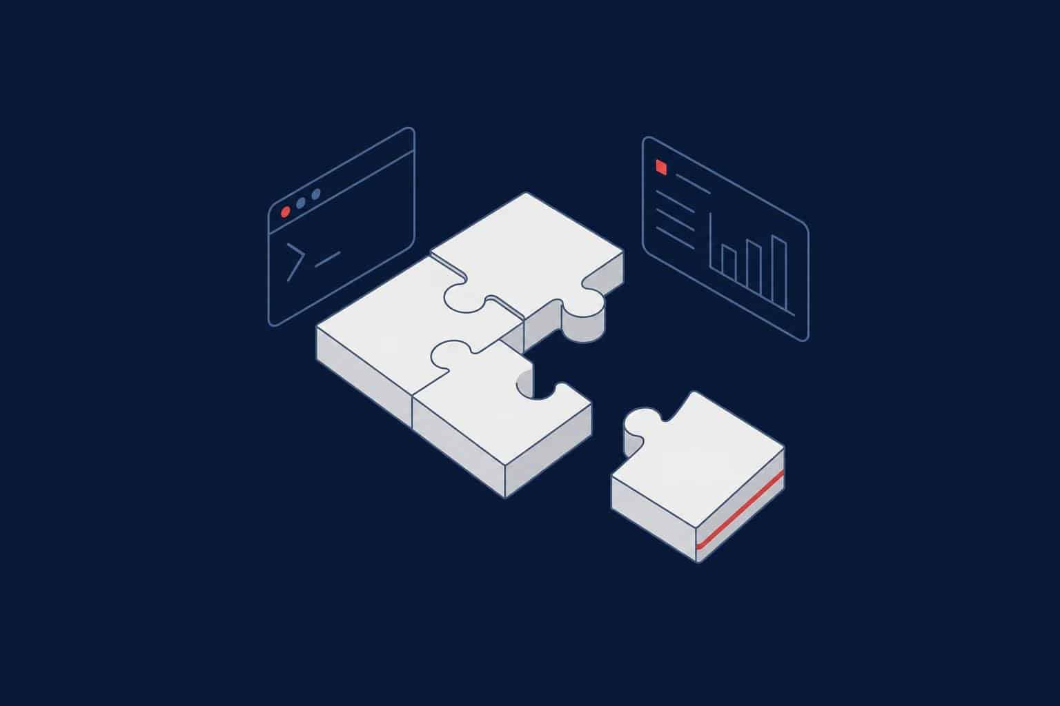 Puzzle pieces with one outdated piece set apart, representing deprecated SQL Server features