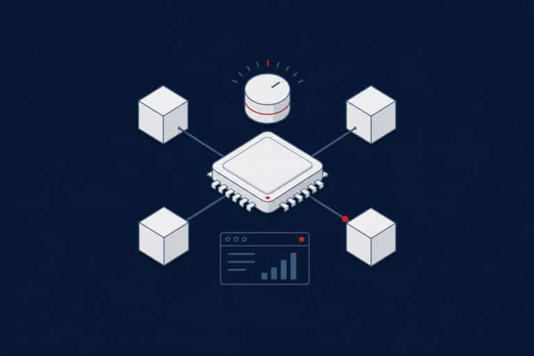 Processor splitting work into parallel lanes, representing SQL Server MAXDOP and cost threshold for parallelism