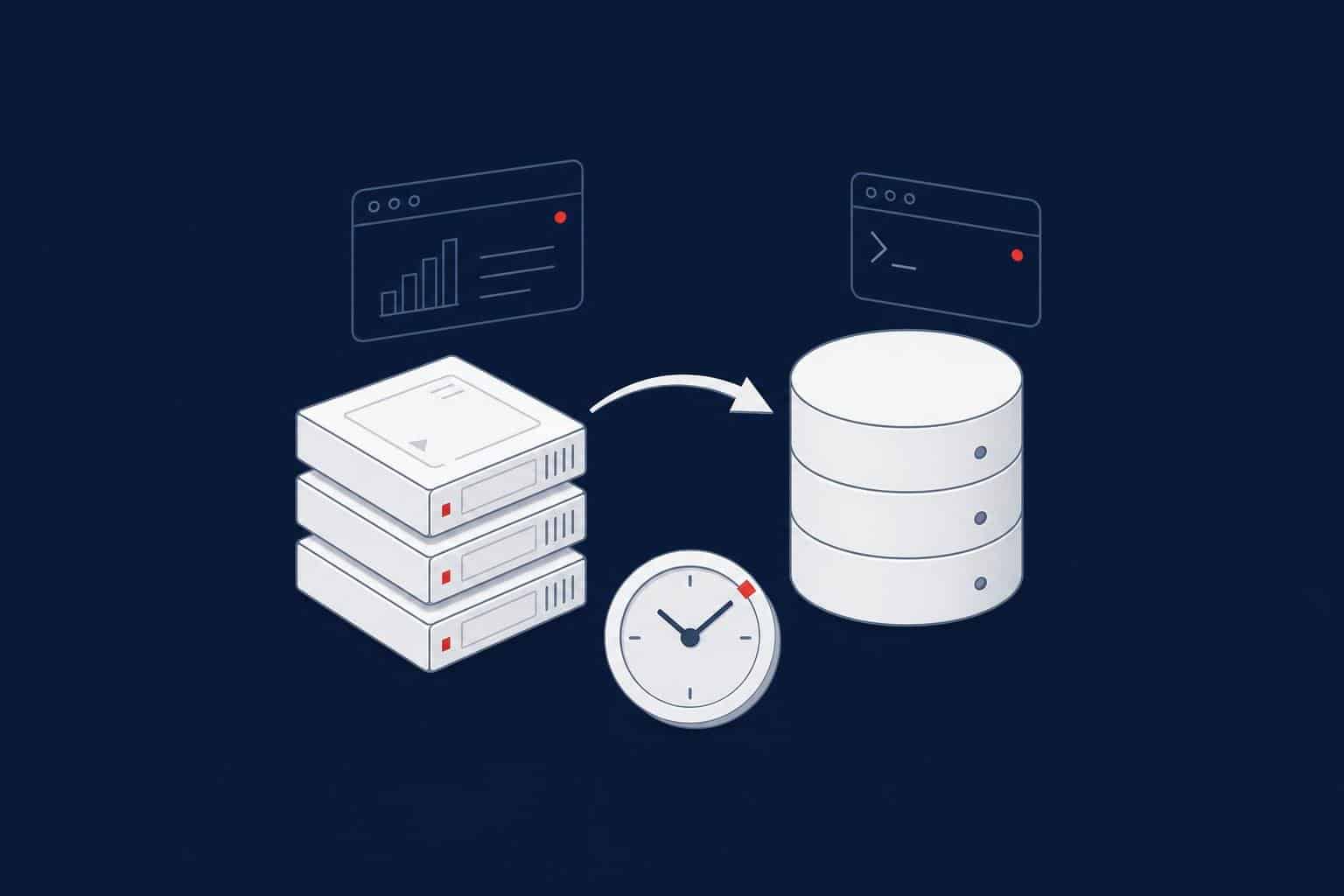 SQL Server restore sequence of full, differential and log backups on a timeline rebuilding a database