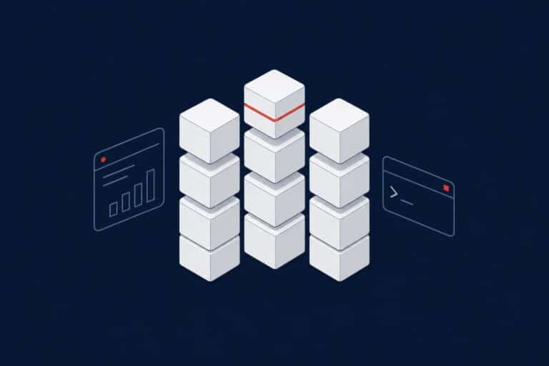 Columns of blocks with the top blocks raised, representing top N rows per group in SQL Server